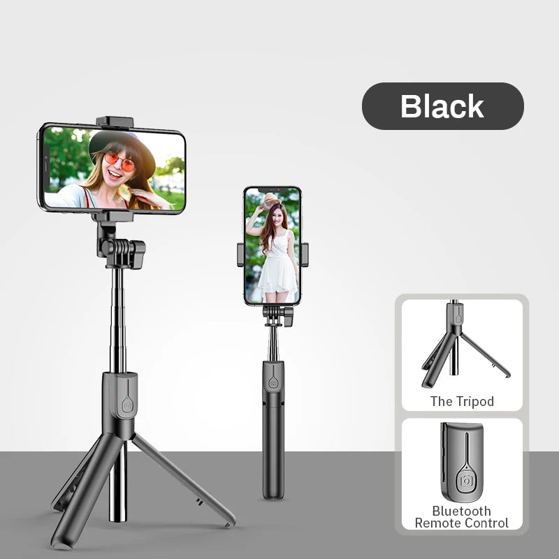 Wireless Bluetooth Compatible Selfie Stick LED Ring Light Extendable Handheld Tripod