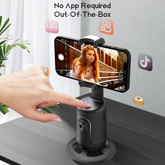 360-degree Follow-up Gimbal Stabilizer Smart Ai Face Recognition Mobile Phone Selfie Stick Tracking Gimbal