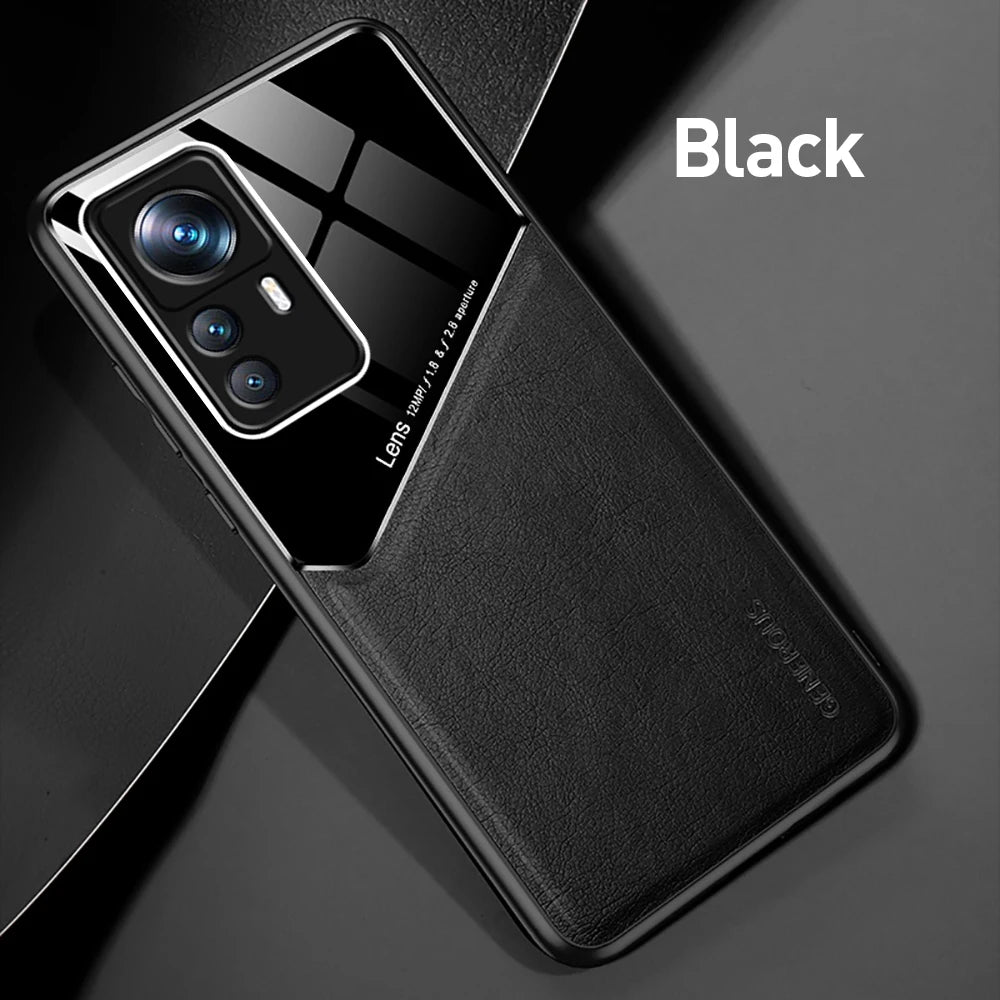 For Xiaomi 12T Pro Case Magnetic Leather Phone Cases For Xiomi Xiaomy Mi12T Mi 12T 12 T Pro 12TPro Shockproof Silicon Back Cover