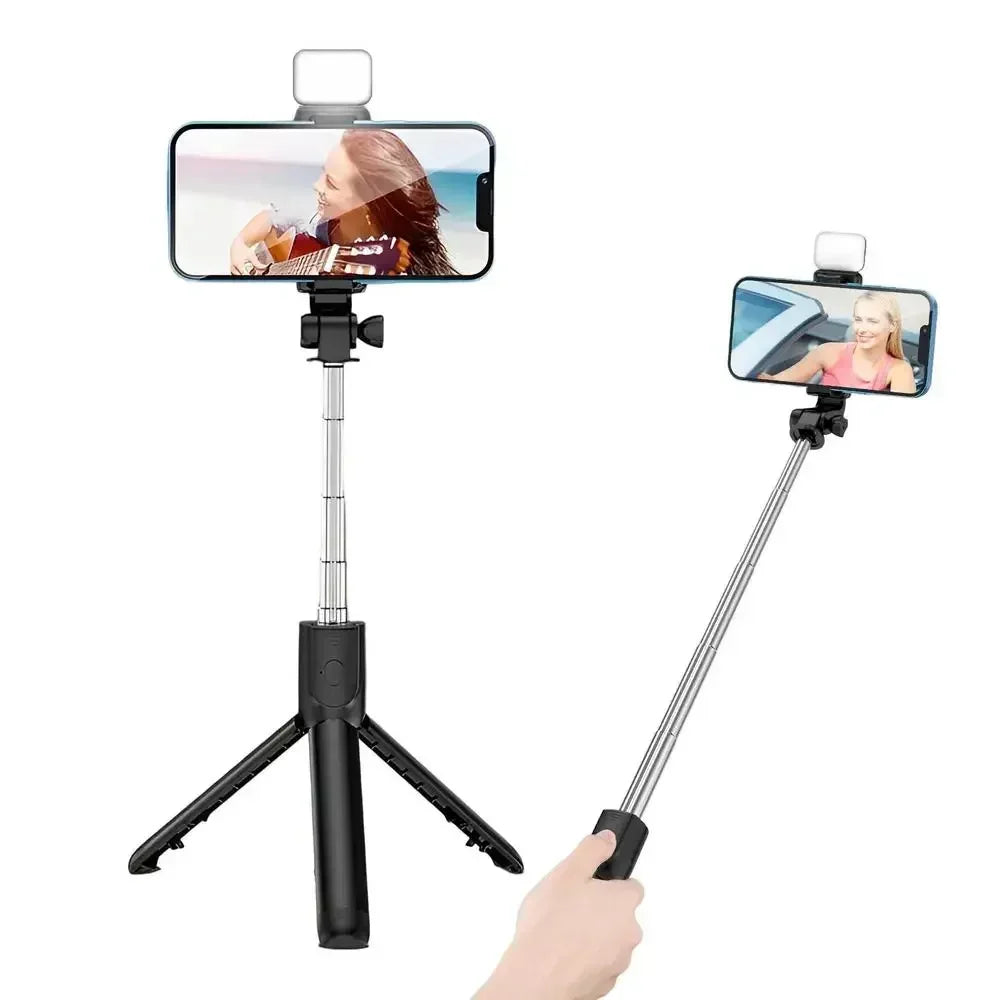 360 Rotation Selfie Stick Phone Holder Tripod Photo Pole Multi Mode Camera Material Retractable Cell Phone Stand Selfie Artifact