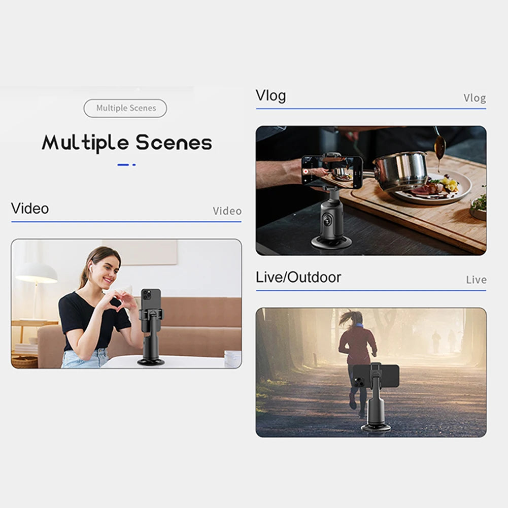 360-degree Follow-up Gimbal Stabilizer Smart Ai Face Recognition Mobile Phone Selfie Stick Tracking Gimbal