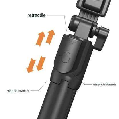 360 Rotation Selfie Stick Phone Holder Tripod Photo Pole Multi Mode Camera Material Retractable Cell Phone Stand Selfie Artifact