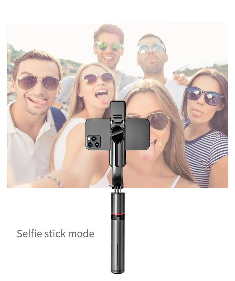 L13D Selfie Stick 1160mm with Wireless Bluetooth Double Fill Light Extended Tripod with Remote Shutter for Android IOS Cellphone