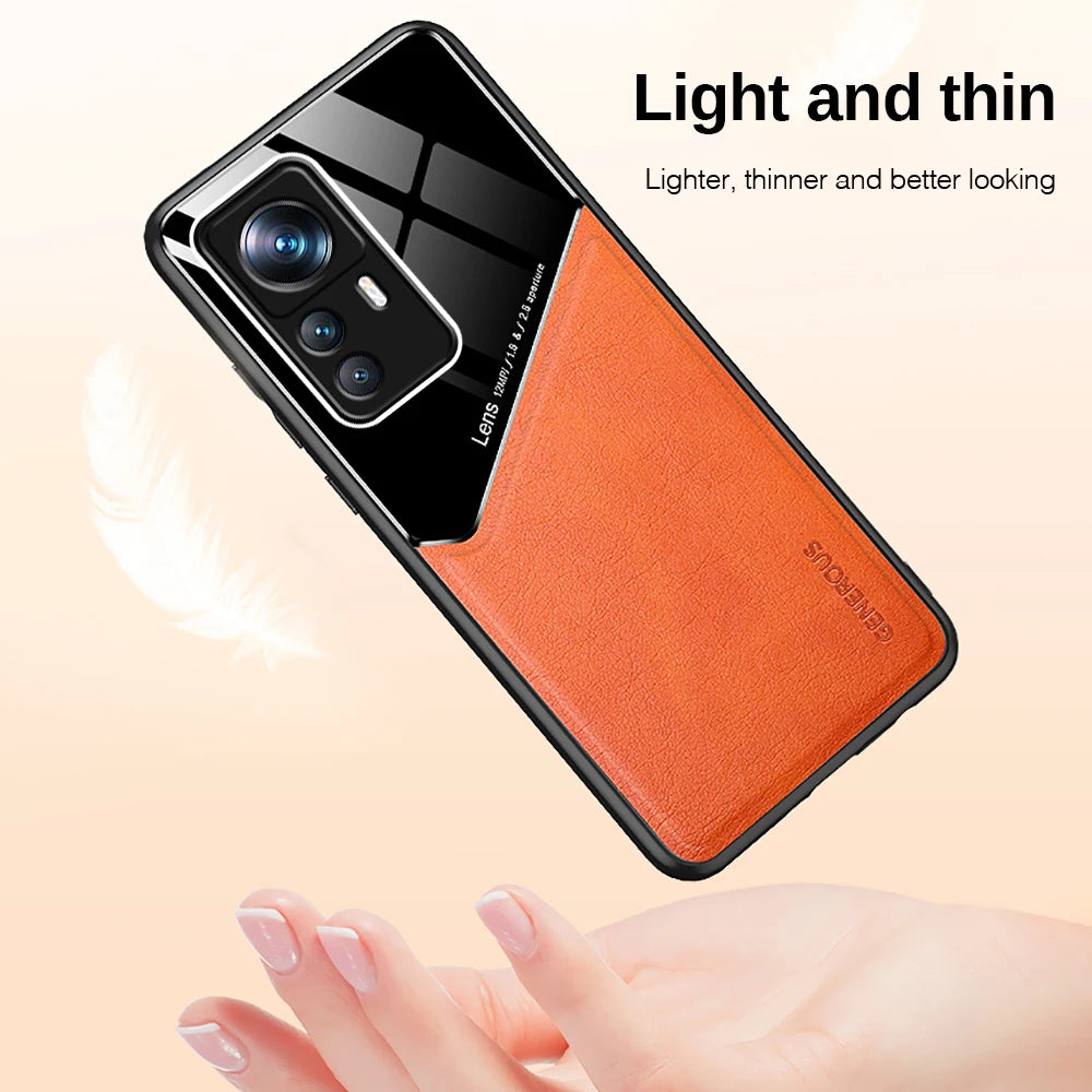 For Xiaomi 12T Pro Case Magnetic Leather Phone Cases For Xiomi Xiaomy Mi12T Mi 12T 12 T Pro 12TPro Shockproof Silicon Back Cover